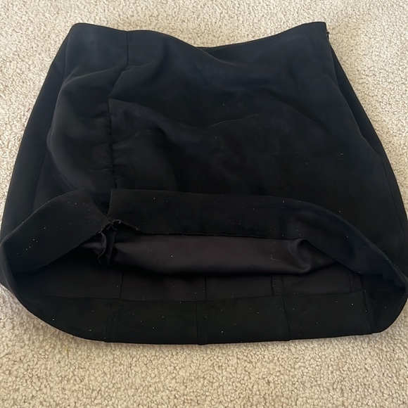 Free people mini skirt very soft faux micro suede with slit in front trendy - Picture 4 of 4